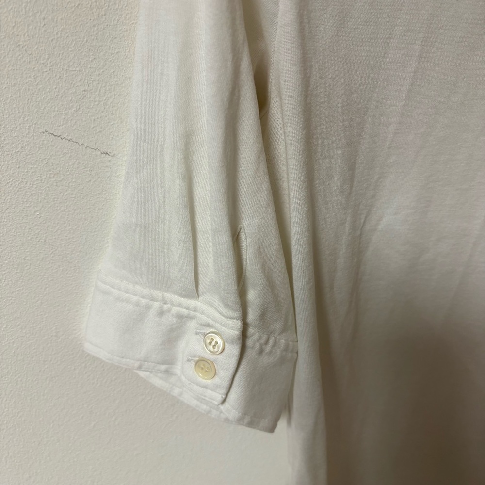 Frame Womens White Patch Pocket Utility Shirt Pima Cotton Small/P - Picture 8 of 12